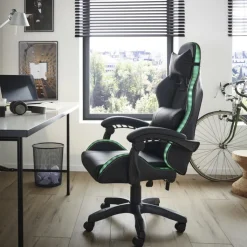 Gaming-Stuhl LED-NEW schwarz