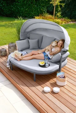 Garden FLAIR Daybed Sonneninsel DALLAS 4-tlg anthrazit /grau