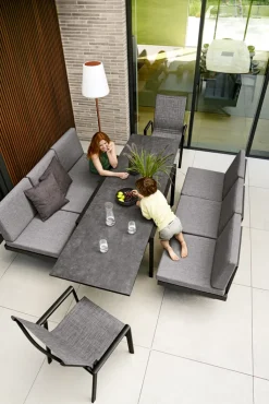 Garden FLAIR Positionsstuhl Garten RON anthrazit /mixgrau