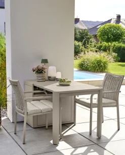 Garden FLAIR Stapelstuhl Garten ROEN 2er Set champagner /taupe