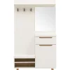 Garderobe SVANTE_TORGE 107 x 197 cm weiß/braun