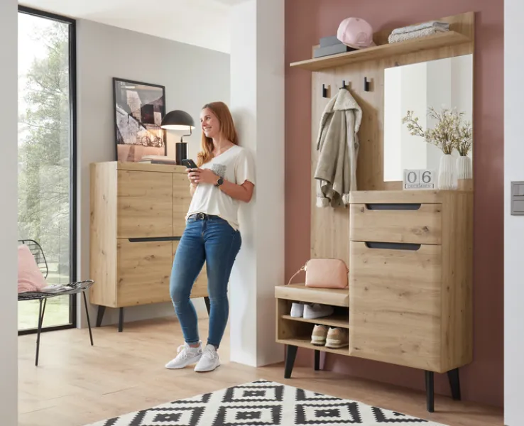 Garderobe TORGE Artisan Eiche