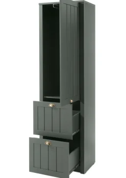 Garderobenschrank ASCOT 60 x 204 cm grün/goldfarbig