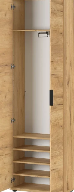 Garderobenschrank FIRE 59 x 199 cm Navarra Eiche