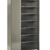 Garderobenschrank GALAVERNA 83 x 187 cm grau Hochglanz/Artisan-Eiche-Dekor