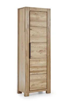 Garderobenschrank  JURIA 67 x 199 cm Eiche massiv/Eiche furniert