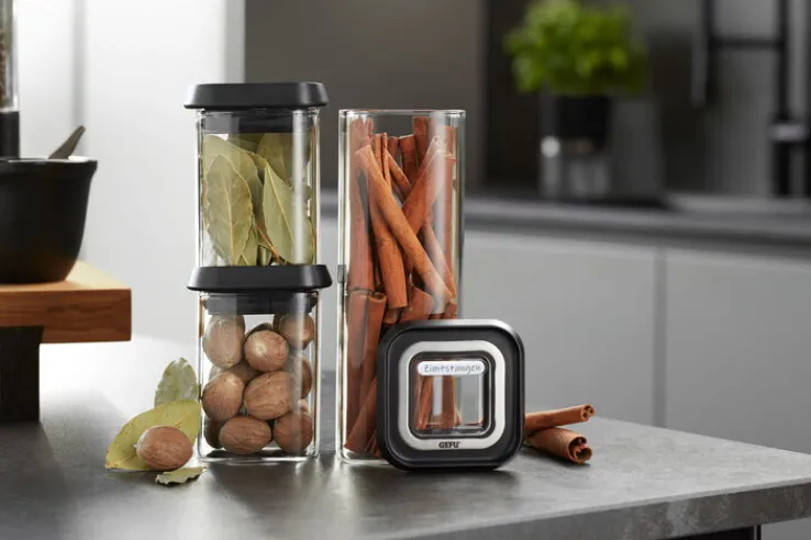 GEFU Vorratsdosen-Set PANTRY 3-teilig Borosilikatglas