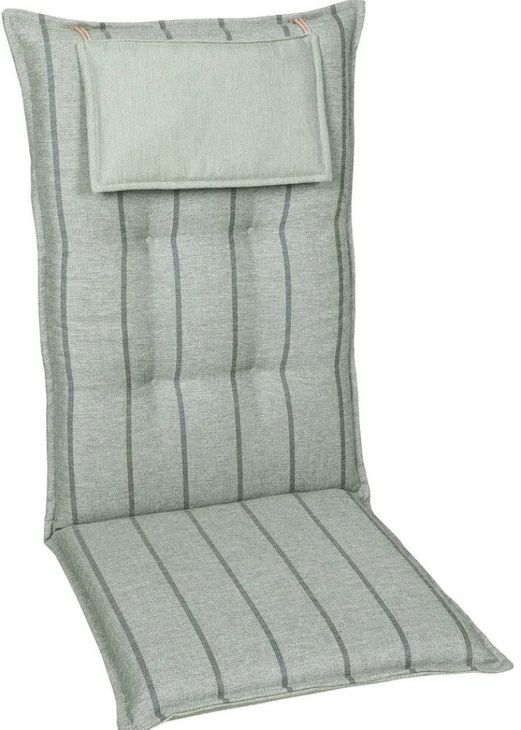 GO-DE Gartenstuhlauflage STRIPES 120/50/7 cm hellgrün