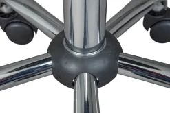 Hocker DIETER schwarz 33 x 50-66 x 33 cm