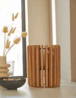 HOUSE OF NATURE Teelichthalter 25 cm Holz braun