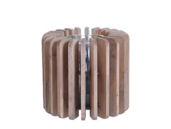 HOUSE OF NATURE Teelichthalter 18 cm Holz braun