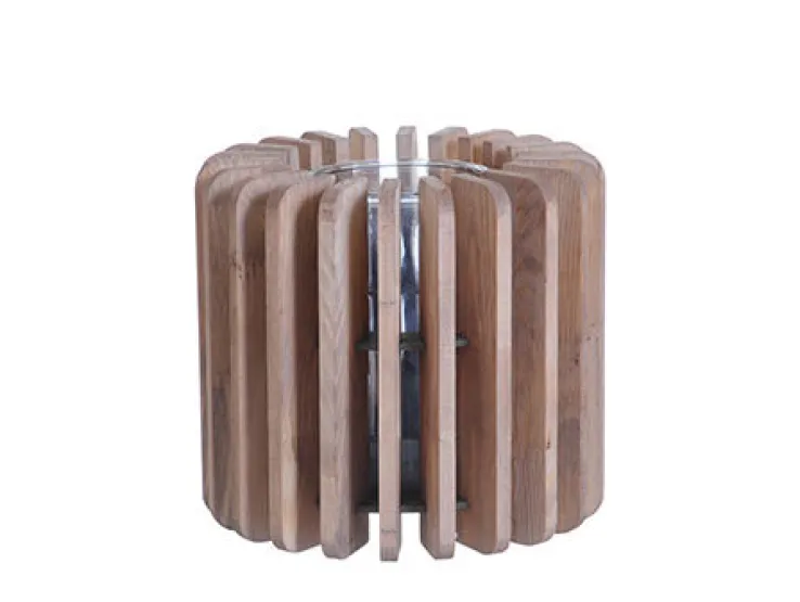 HOUSE OF NATURE Teelichthalter 18 cm Holz braun