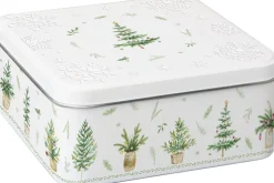 ihr Keksdose FESTIVE HOLIDAYS Metall 22 x 22 x 85 cm Grün