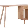 INTERhome Schreibtisch RUBBY 120 x 50 cm Rubberwood massiv