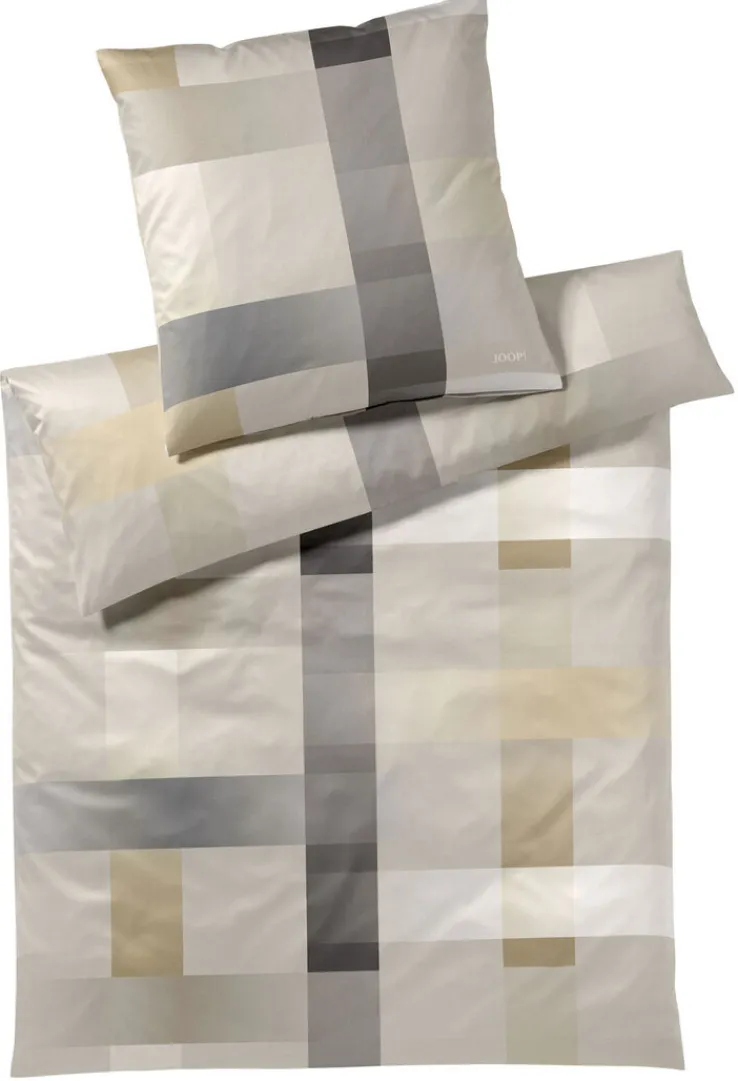 JOOP! Mako-Satin-Bettwäsche LIGHTS 135 x 200 cm sand