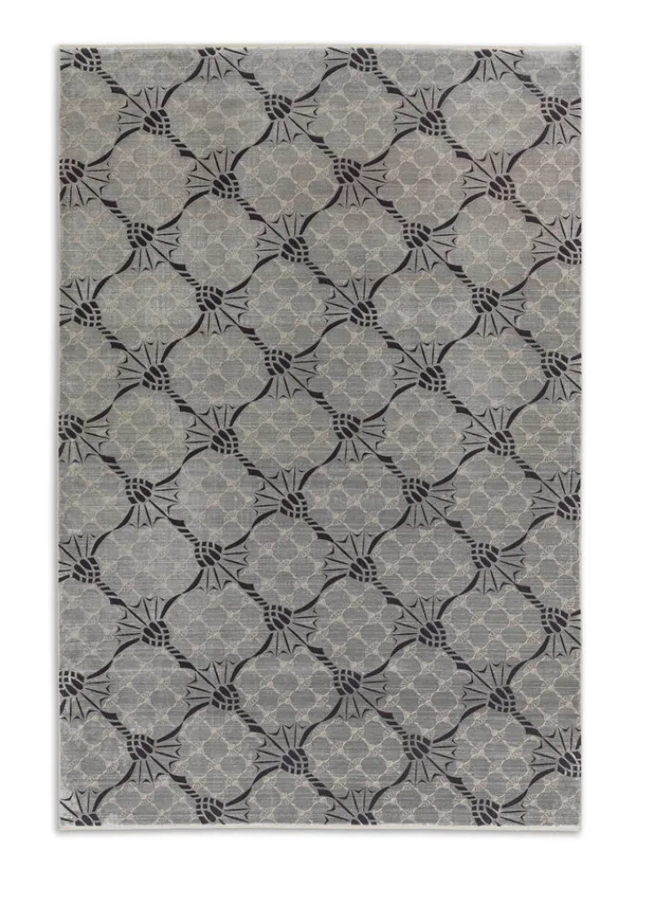 JOOP! Teppich CORNFLOWER DOUBLE 140 x 200 cm silberfarbig