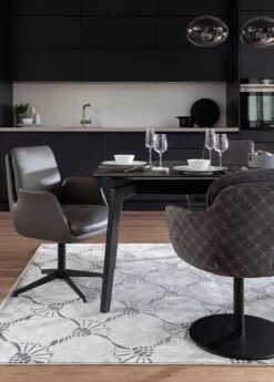 JOOP! Teppich CORNFLOWER DOUBLE 140 x 200 cm silberfarbig