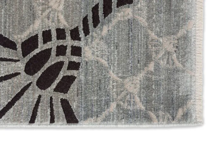 JOOP! Teppich CORNFLOWER DOUBLE 140 x 200 cm silberfarbig