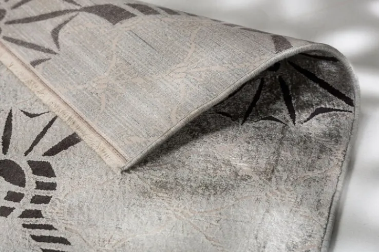 JOOP! Teppich CORNFLOWER DOUBLE 140 x 200 cm silberfarbig