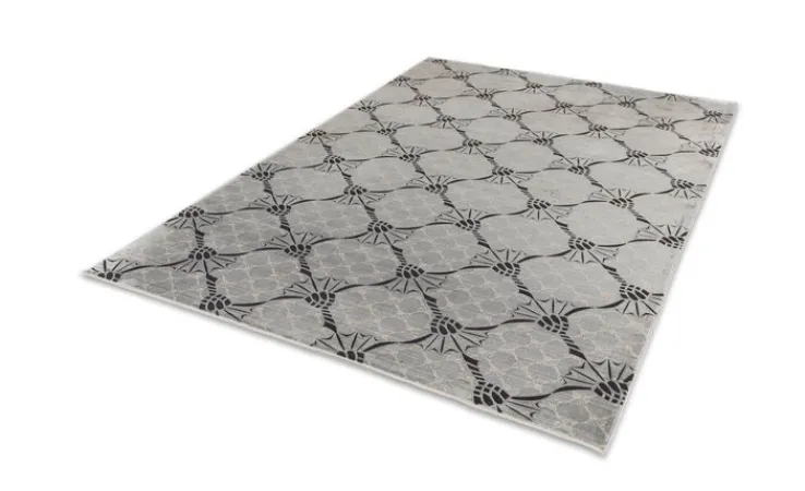 JOOP! Teppich CORNFLOWER DOUBLE 140 x 200 cm silberfarbig