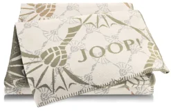 JOOP! Wohndecke CF-DOUBLE 150 x 200 cm ecru/olivgrün