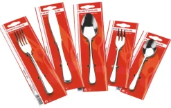 JUSTINUS Kaffeelöffel-Set OPAL 3-teilig Edelstahl silberfarbig