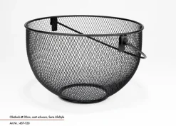 JUSTINUS Obstkorb 30 cm schwarz