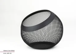 JUSTINUS Obstkorb LIFE STYLE 23 cm Edelstahl schwarz