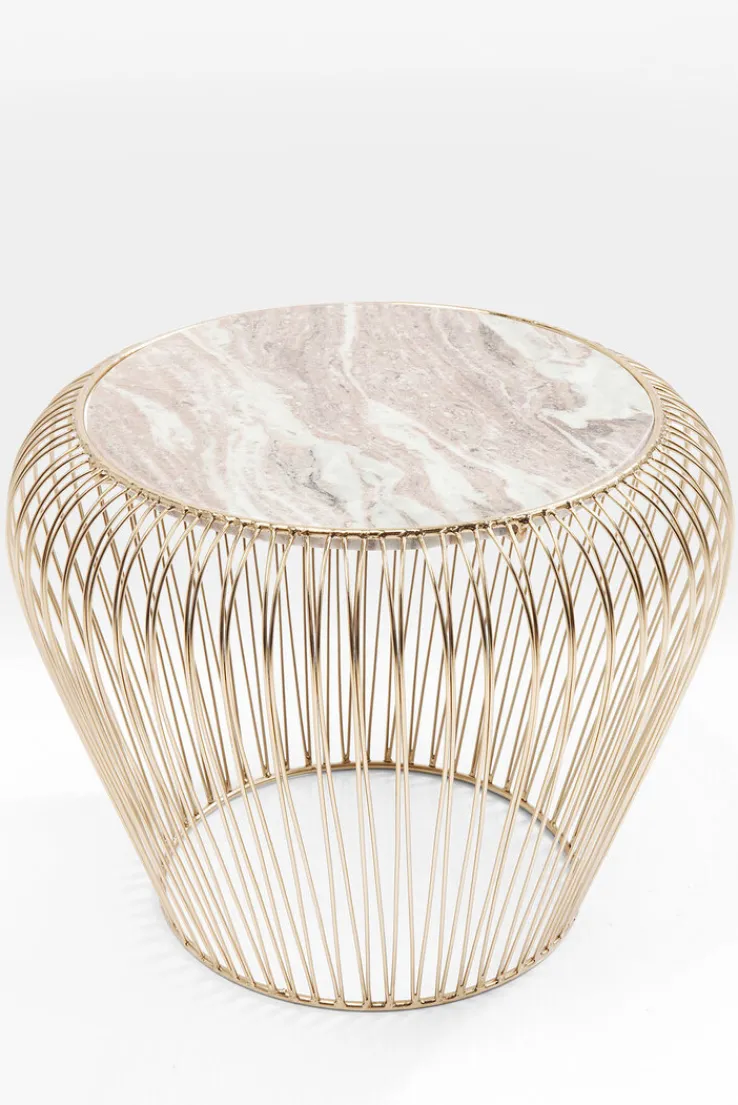 KARE DESIGN Beistelltisch rund 43 cm goldfarbig