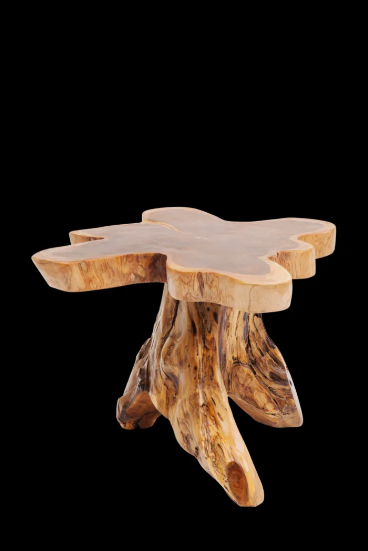 KARE DESIGN Beistelltisch TREE 40 x 40 cm Teak Massivholz