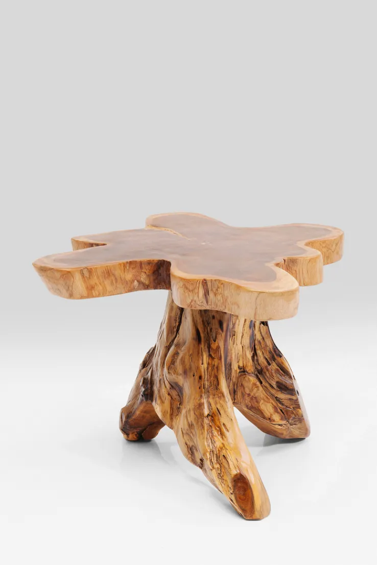 KARE DESIGN Beistelltisch TREE 40 x 40 cm Teak Massivholz
