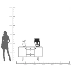 KARE DESIGN Deko-Tischleuchte OCTOPUS 36,5 x 47 cm schwarz