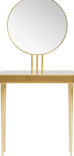 KARE DESIGN Konsole mit Spiegel CURVE ART goldfarbig