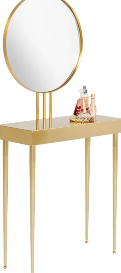 KARE DESIGN Konsole mit Spiegel CURVE ART goldfarbig