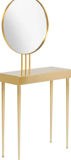 KARE DESIGN Konsole mit Spiegel CURVE ART goldfarbig