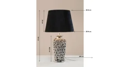 KARE DESIGN Retrofit Tischlampe ROSE MULTI schwarz /silberfarbig