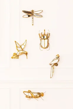 KARE DESIGN Wandschmuck HUMMINGBIRD 37 x 40,5 cm goldfarbig