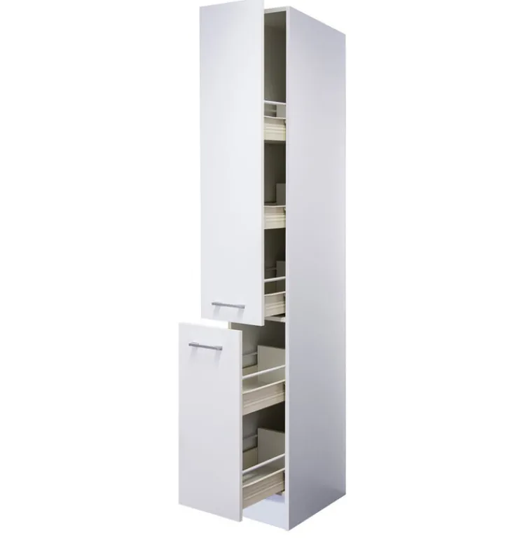 QUARTIER Küchen Apothekerschrank LUCCA weiß