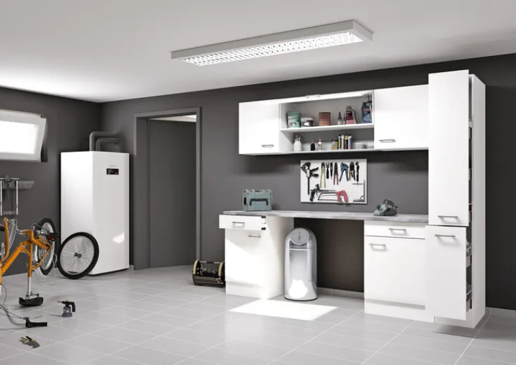 QUARTIER Küchen Apothekerschrank LUCCA weiß