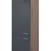 QUARTIER Küchen Geräteumbauschrank RALPH 200 cm Eiche/ grau