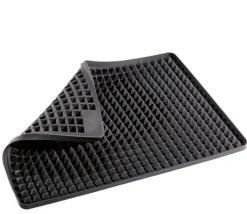 KÜCHENPROFI Backofenmatte PYRAMIDE 40x30 cm schwarz