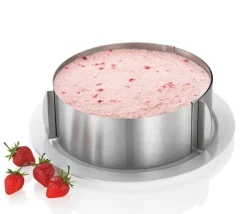 KÜCHENPROFI Tortenring 16 - 30 cm silberfarbig