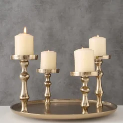 Kerzenleuchter FURO goldfarbig