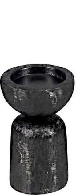 Kerzenständer SCRATCH 17 cm black