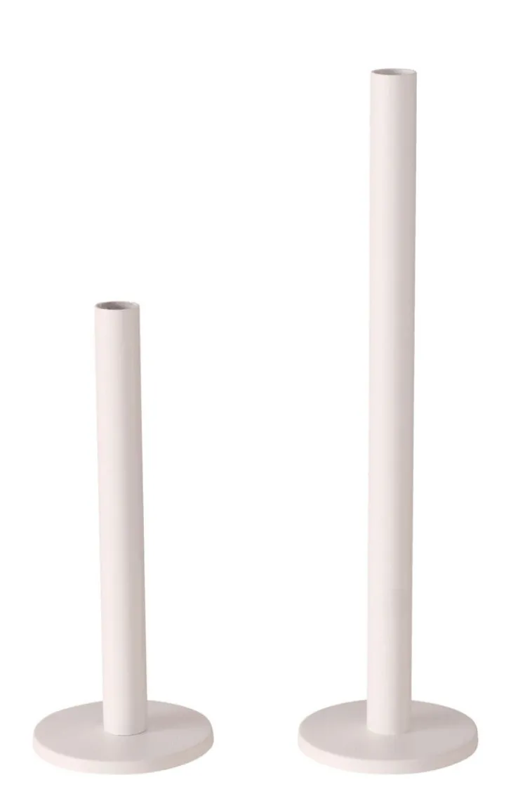 Kerzenständer Set MALKO 2-teilig weiß