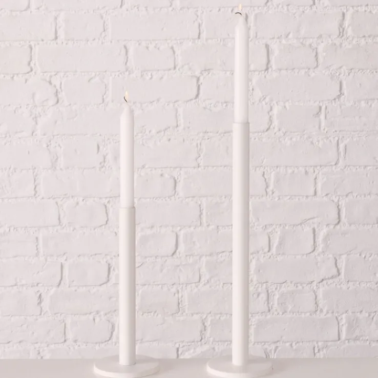 Kerzenständer Set MALKO 2-teilig weiß