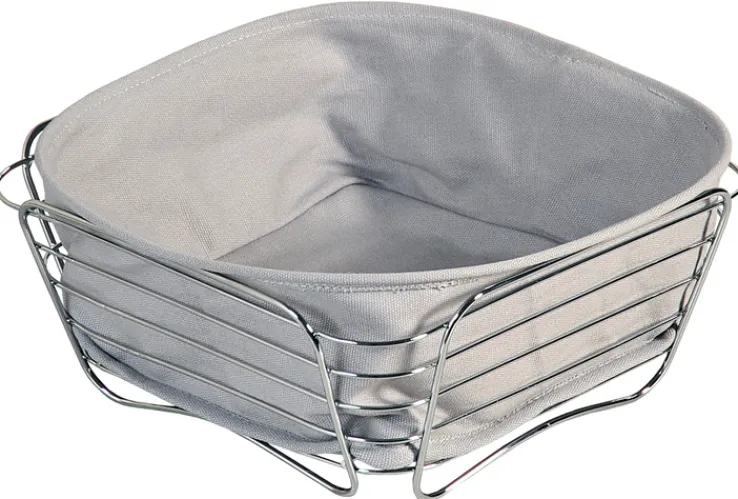 KESPER Brot- & Obstkorb Edelstahl 26 x 26 x 11 cm Grau