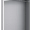 QUARTIER Kleiderschrank Grundelement KIRA 90 x 210 cm weiß