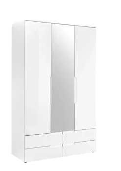 Kleiderschrank JENNA S 3-türig weiß