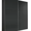 QUARTIER Kleiderschrank KRONACH 2-türig Grau metallic NB